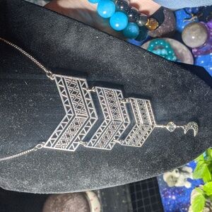 Moonship Captain's necklace AB crystal Aurora borealis